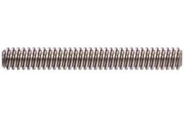 dryspin® trapezoidal lead screw, left-hand thread, two start, C15 1.0401 steel