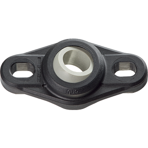 Flange bearings with 2 mounting holes, EFOM, igubal®, spherical ball iglidur® J4