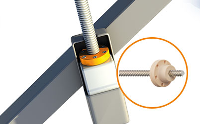 Lead screw technology in solar plants